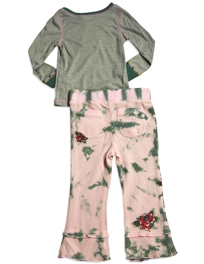 Baby Sara Toddler & Girls Long Sleeve Pant Sets - Assorted Fabrics Styles Colors, 30135