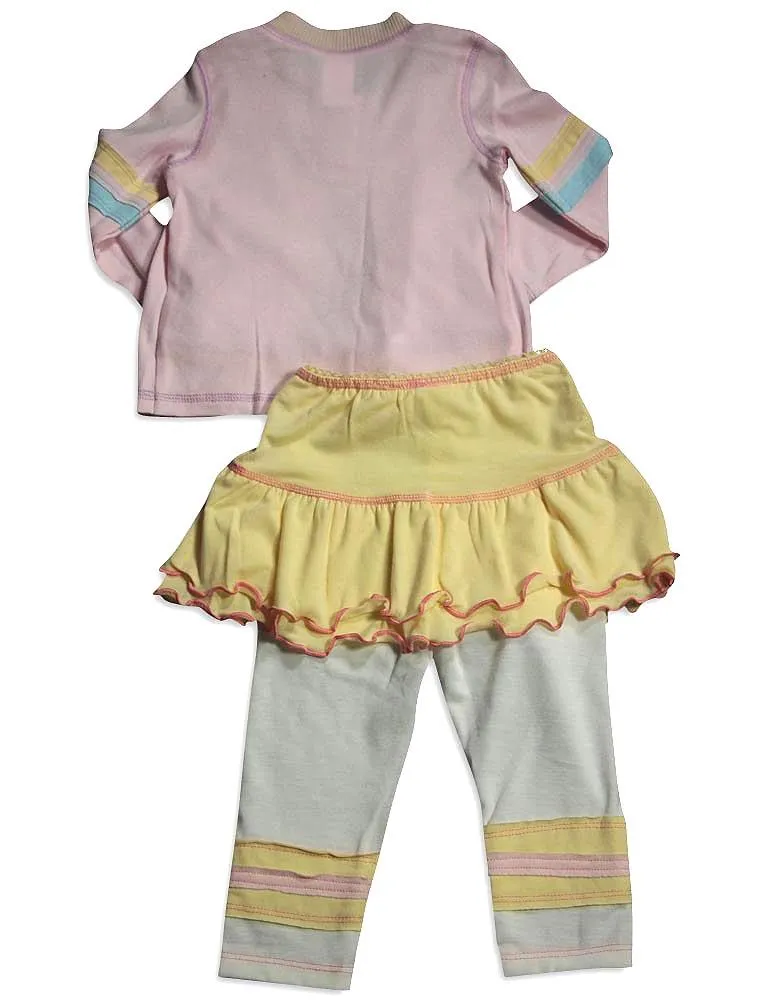 Baby Sara Toddler & Girls Long Sleeve Pant Sets - Assorted Fabrics Styles Colors, 30135