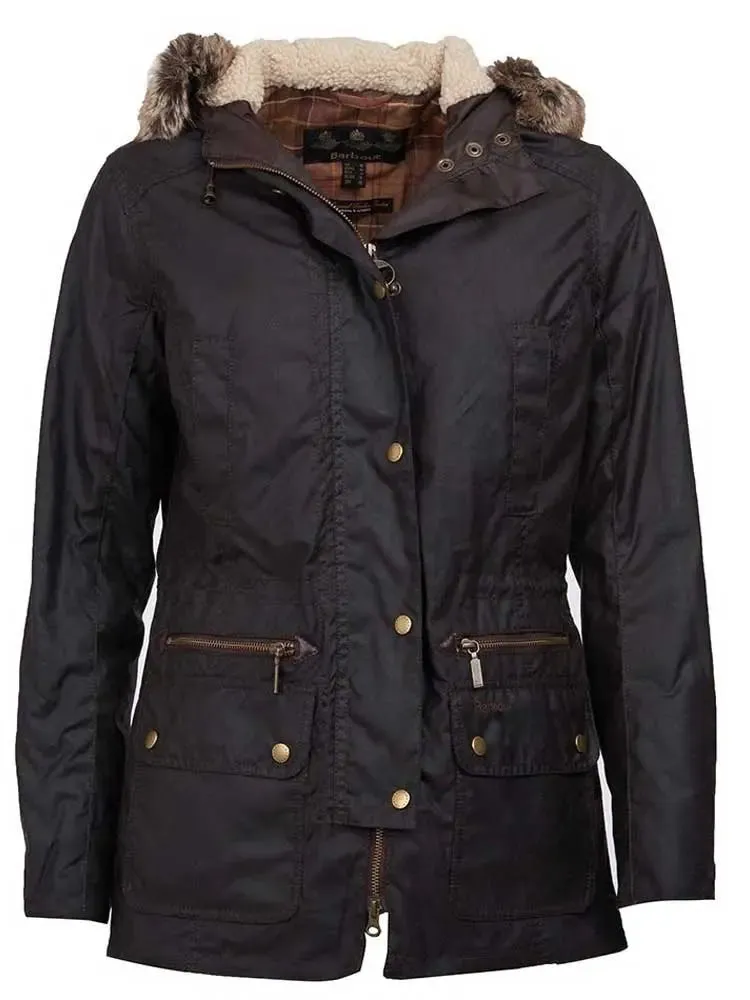 BARBOUR Kelsall Wax Jacket - Ladies Parka - Rustic