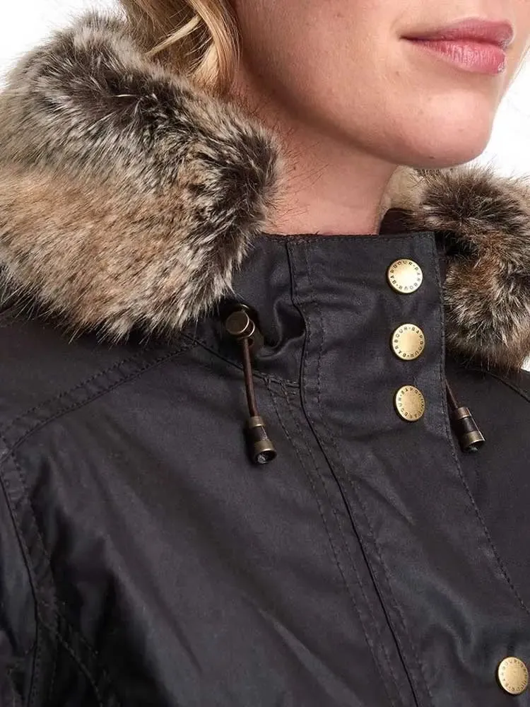 BARBOUR Kelsall Wax Jacket - Ladies Parka - Rustic