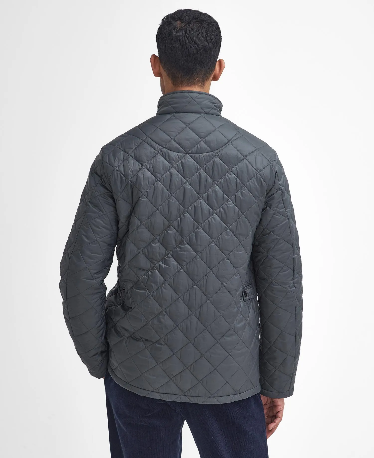 Barbour Men's Flyweight Chelsea Quilted Jacket Charcoal MQU0007 GY39
