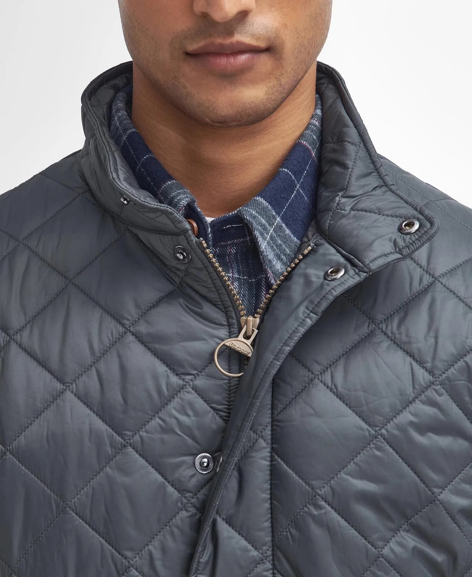 Barbour Men's Flyweight Chelsea Quilted Jacket Charcoal MQU0007 GY39