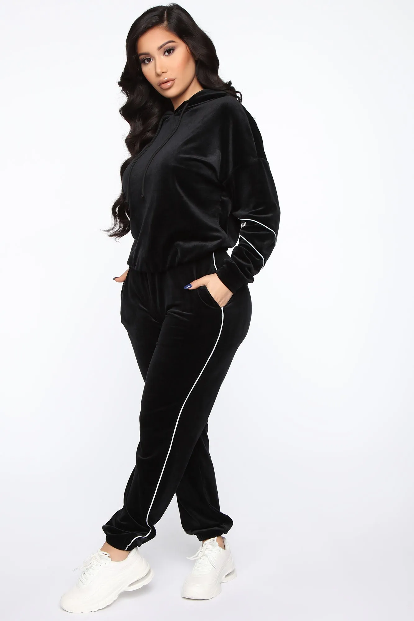 Big Softy Velour Active Jogger - Black