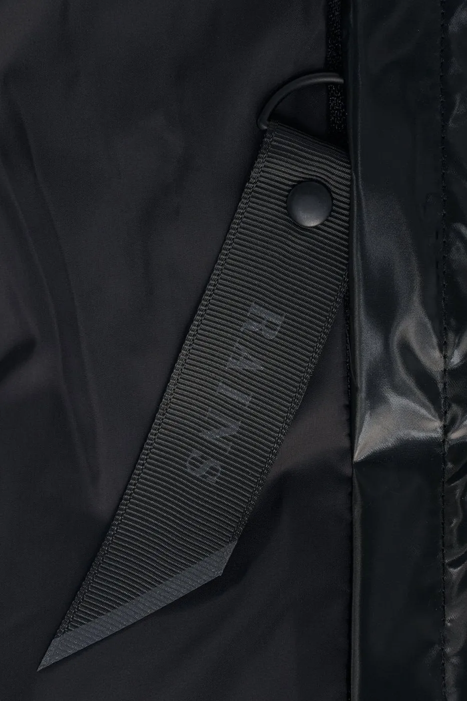 Boxy Puffer Jacket - Shiny Black