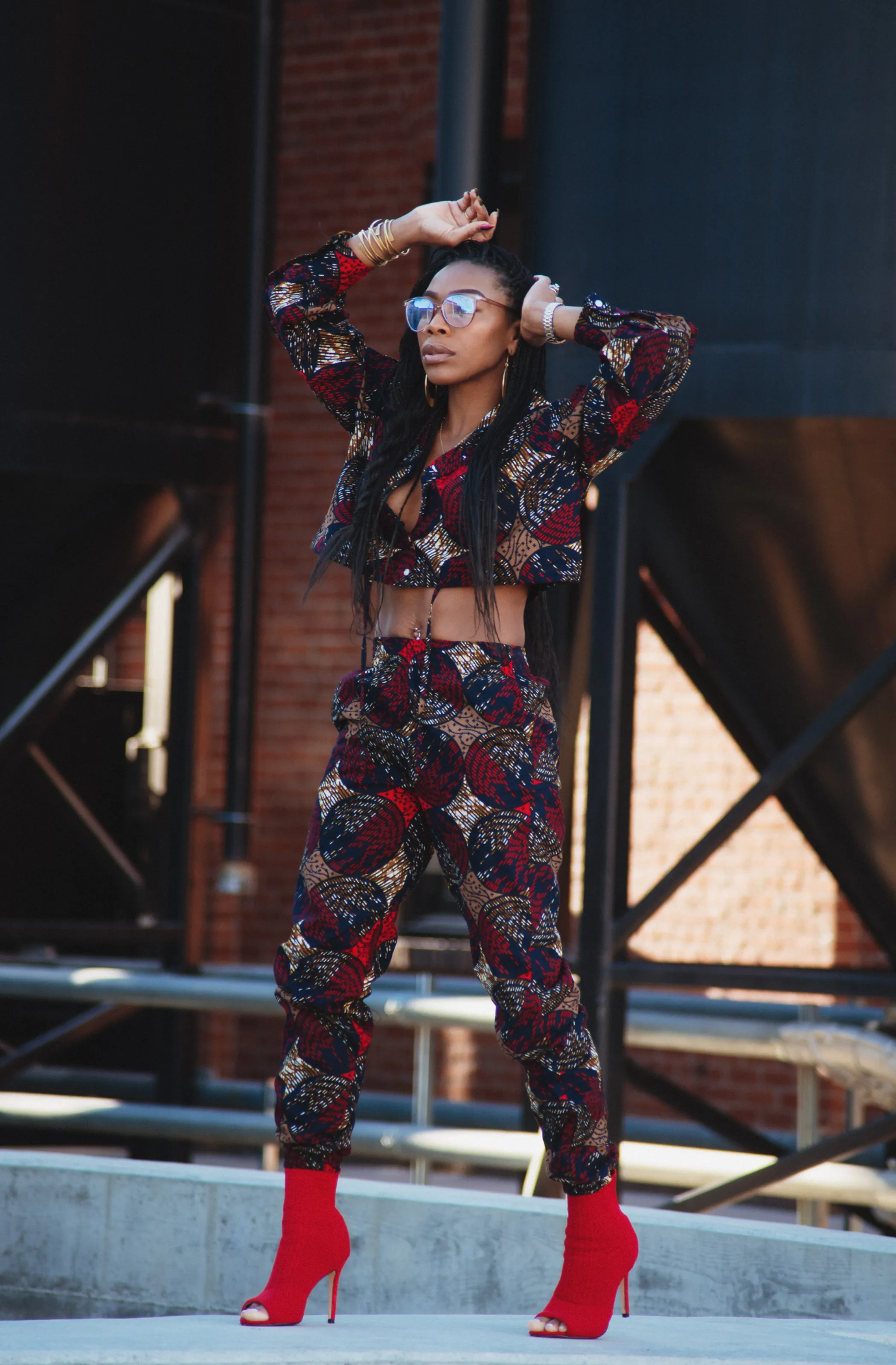 Button Down Crop Top- Esohe