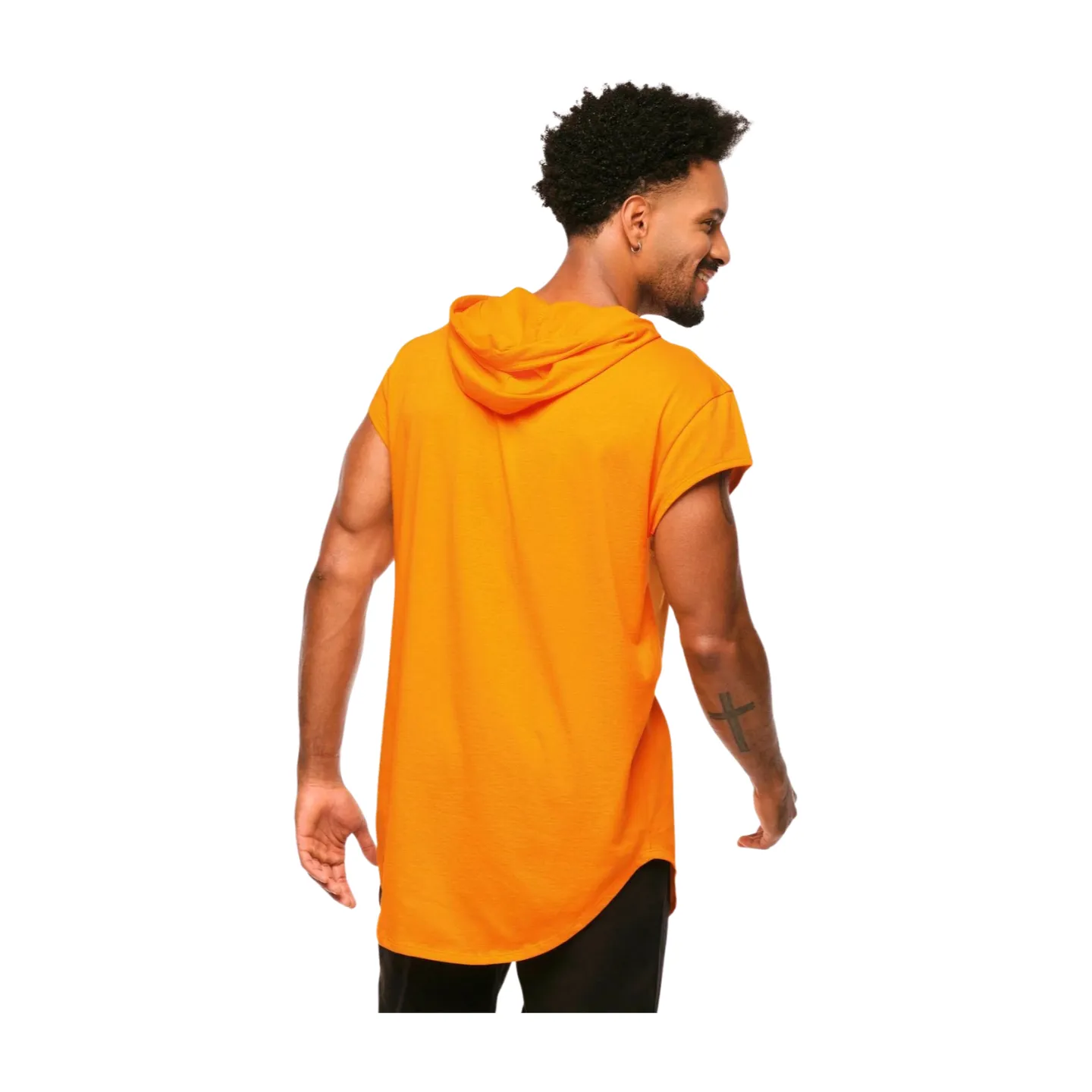 Explore Men's Cap Sleeve Hoodie Top