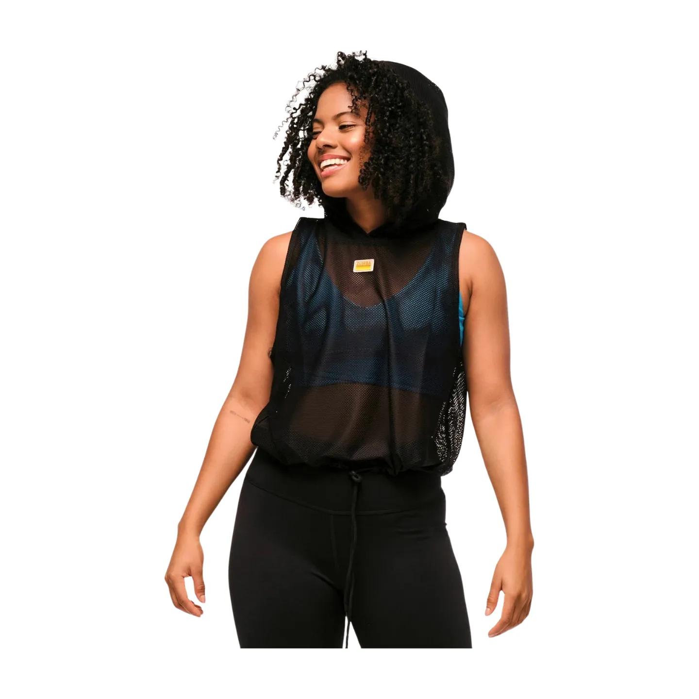 Explore Sleeveless Mesh Hoodie
