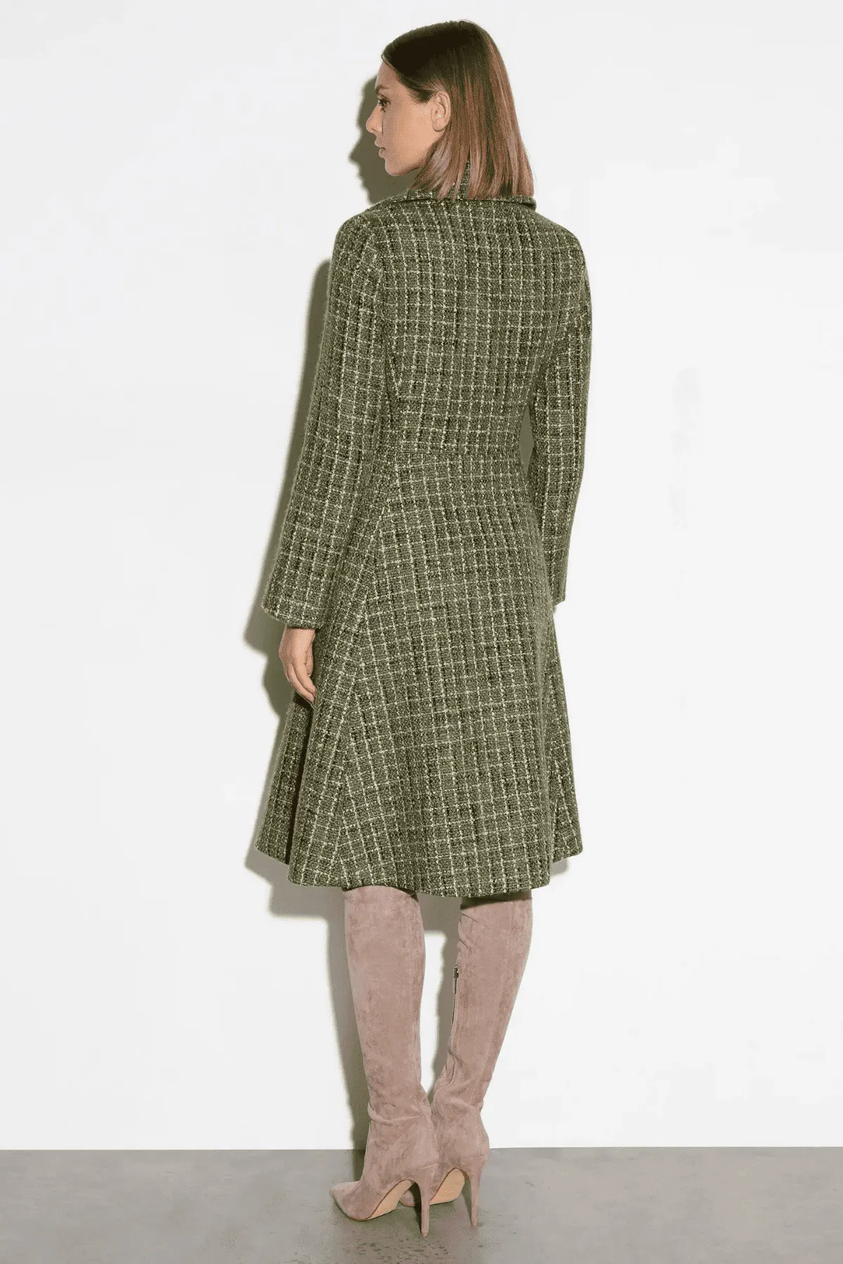 FRANCINE COAT OLIVE/BLACK/GOLD