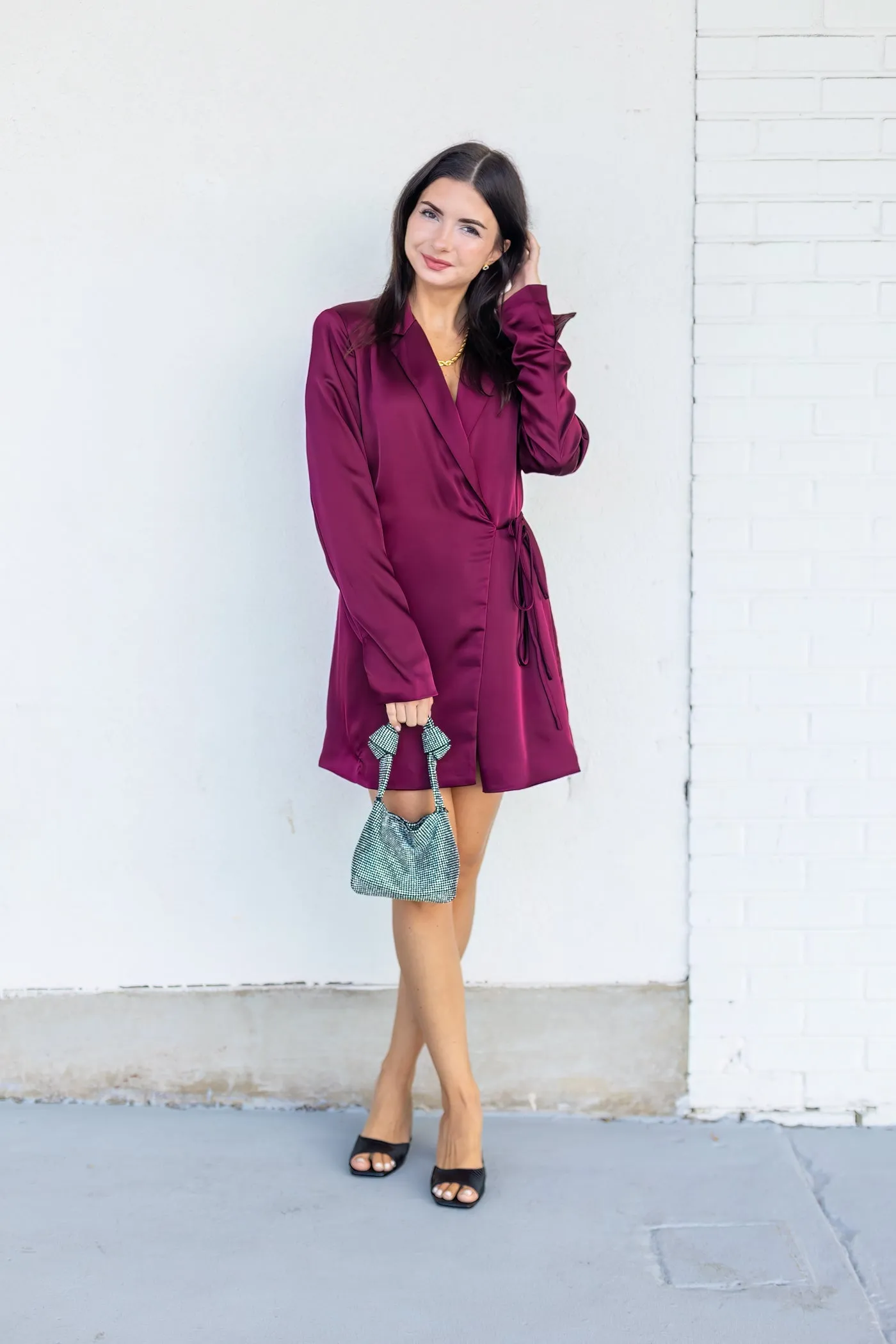 GRACE SATIN DRESS