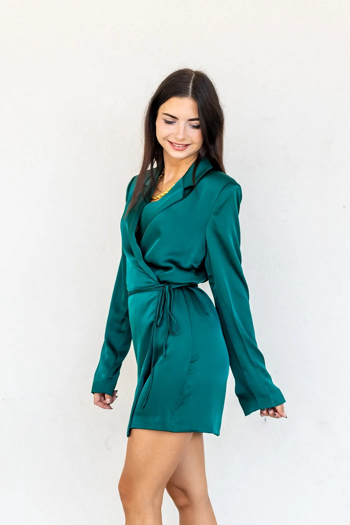 GRACE SATIN DRESS