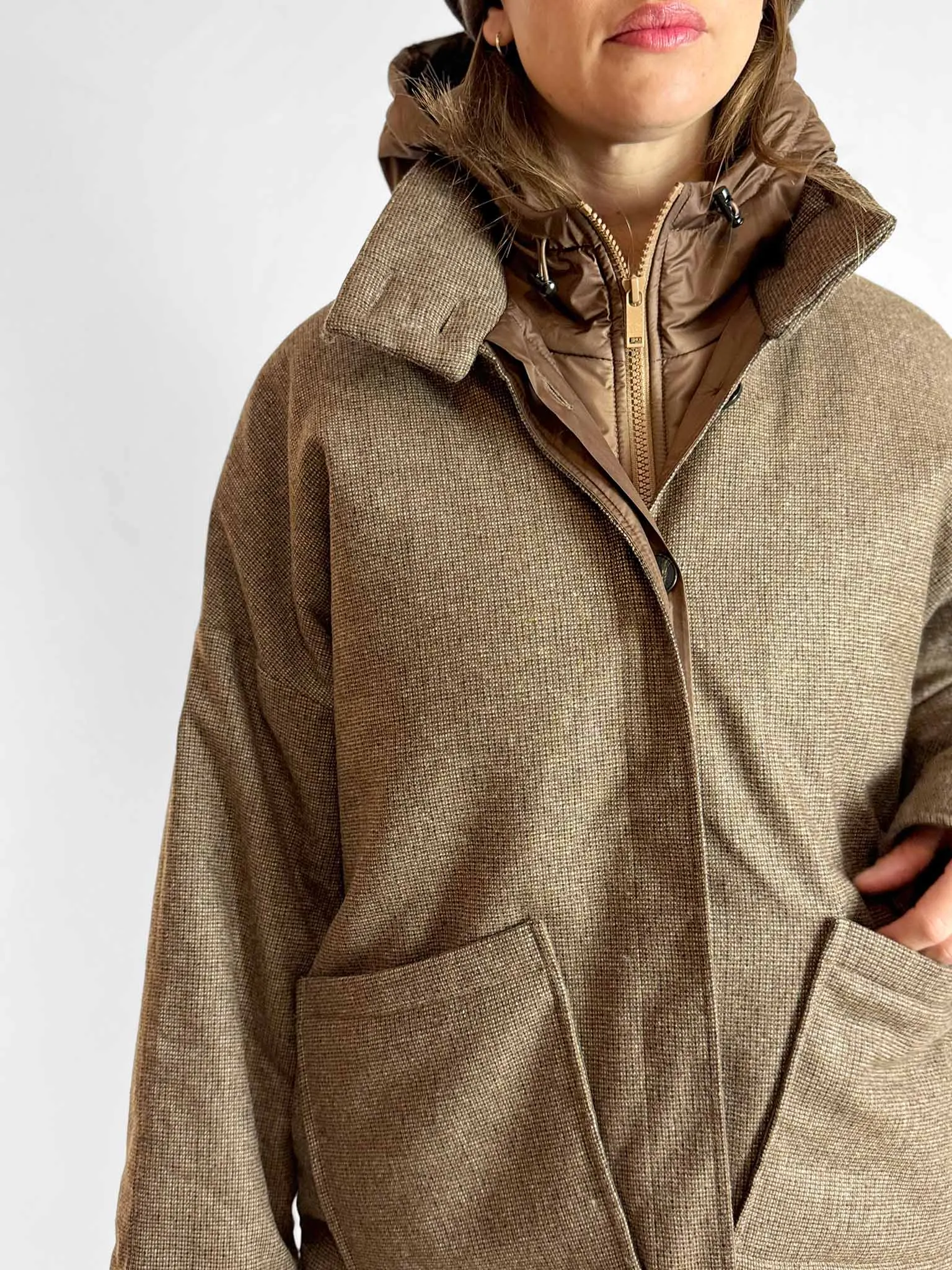 Hana San Ivan Cropped Padded Gilet - 2 Colours