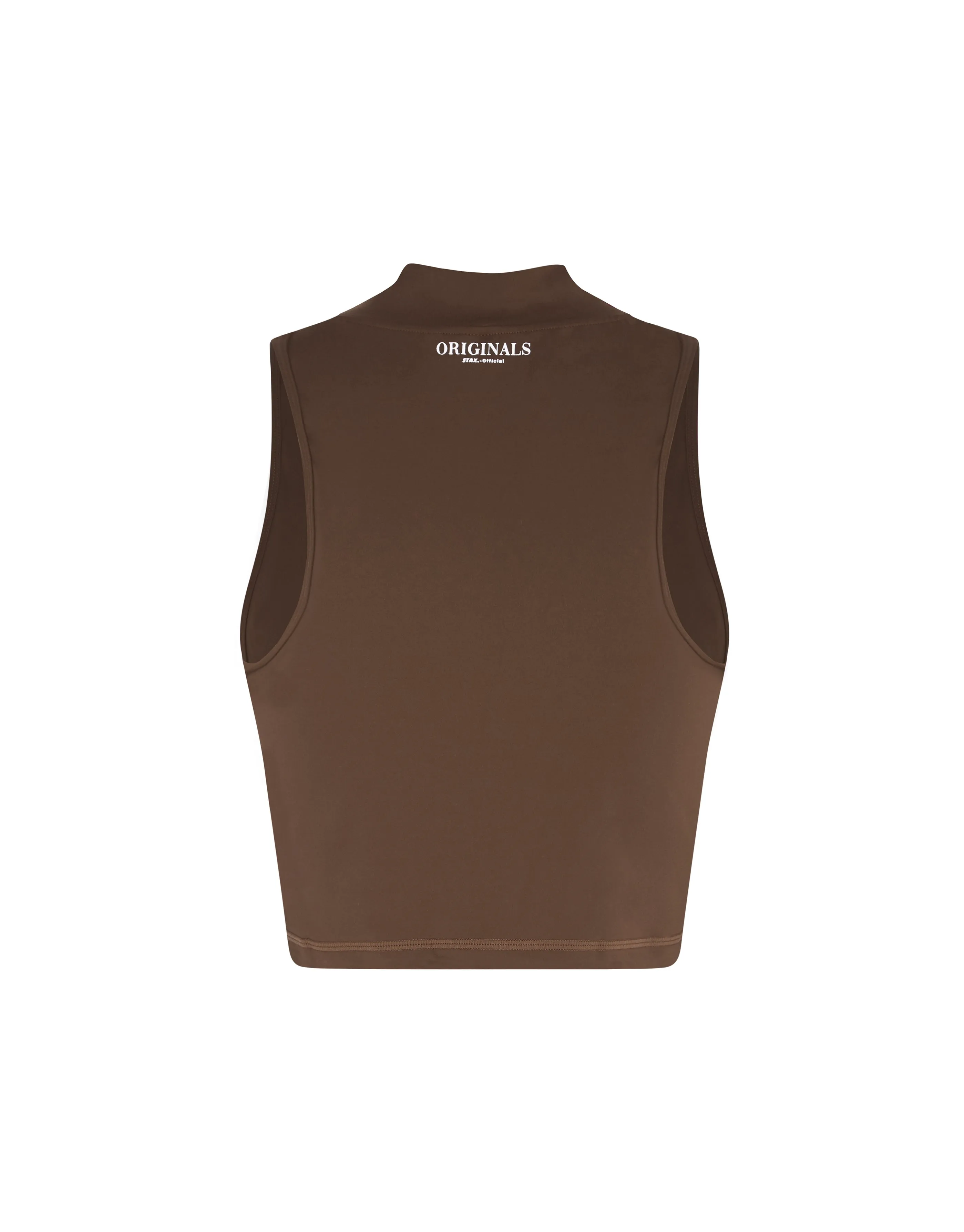 High Neck Cropped Tank NANDEX ™ Raw Umber - Brown
