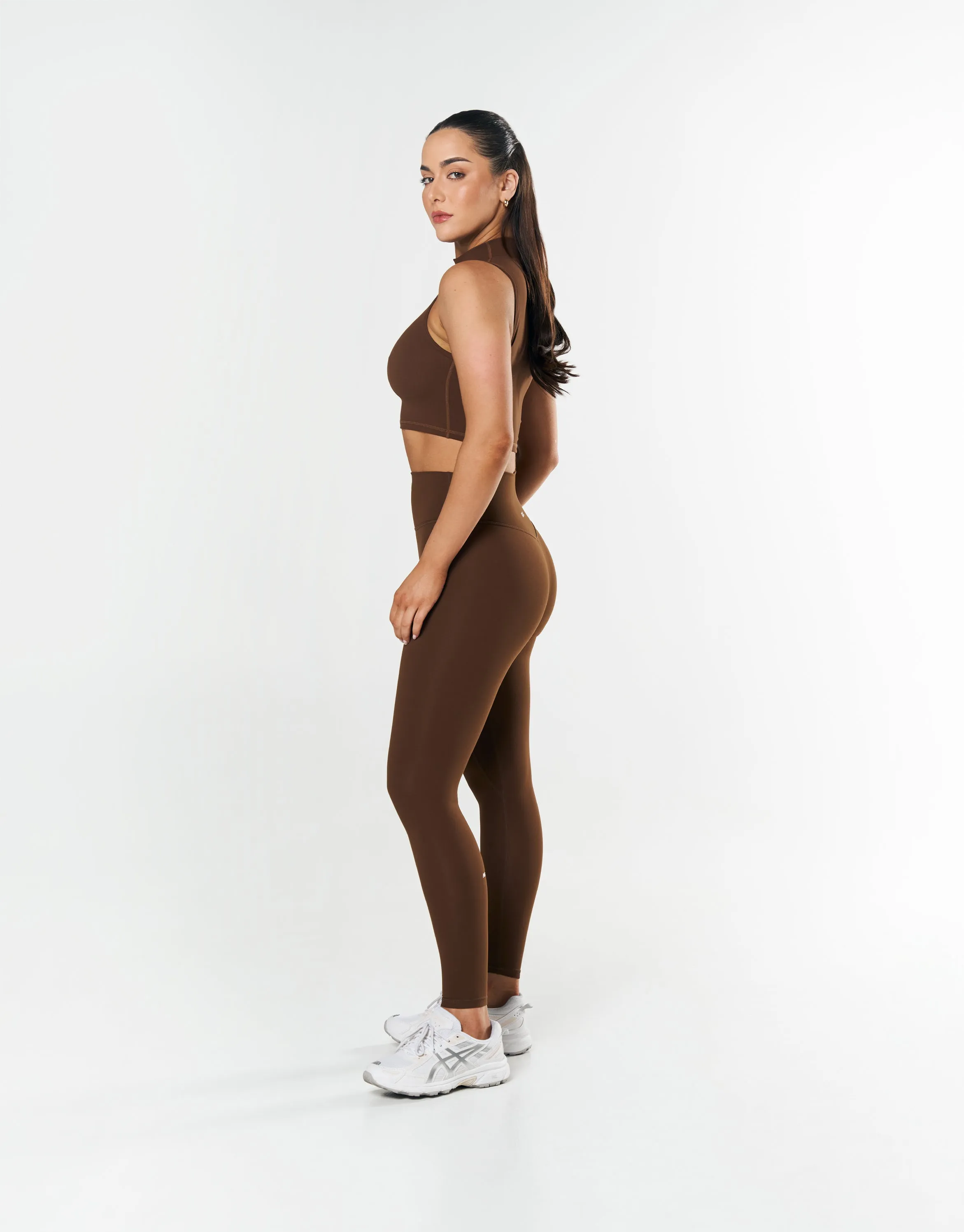 High Neck Cropped Tank NANDEX ™ Raw Umber - Brown