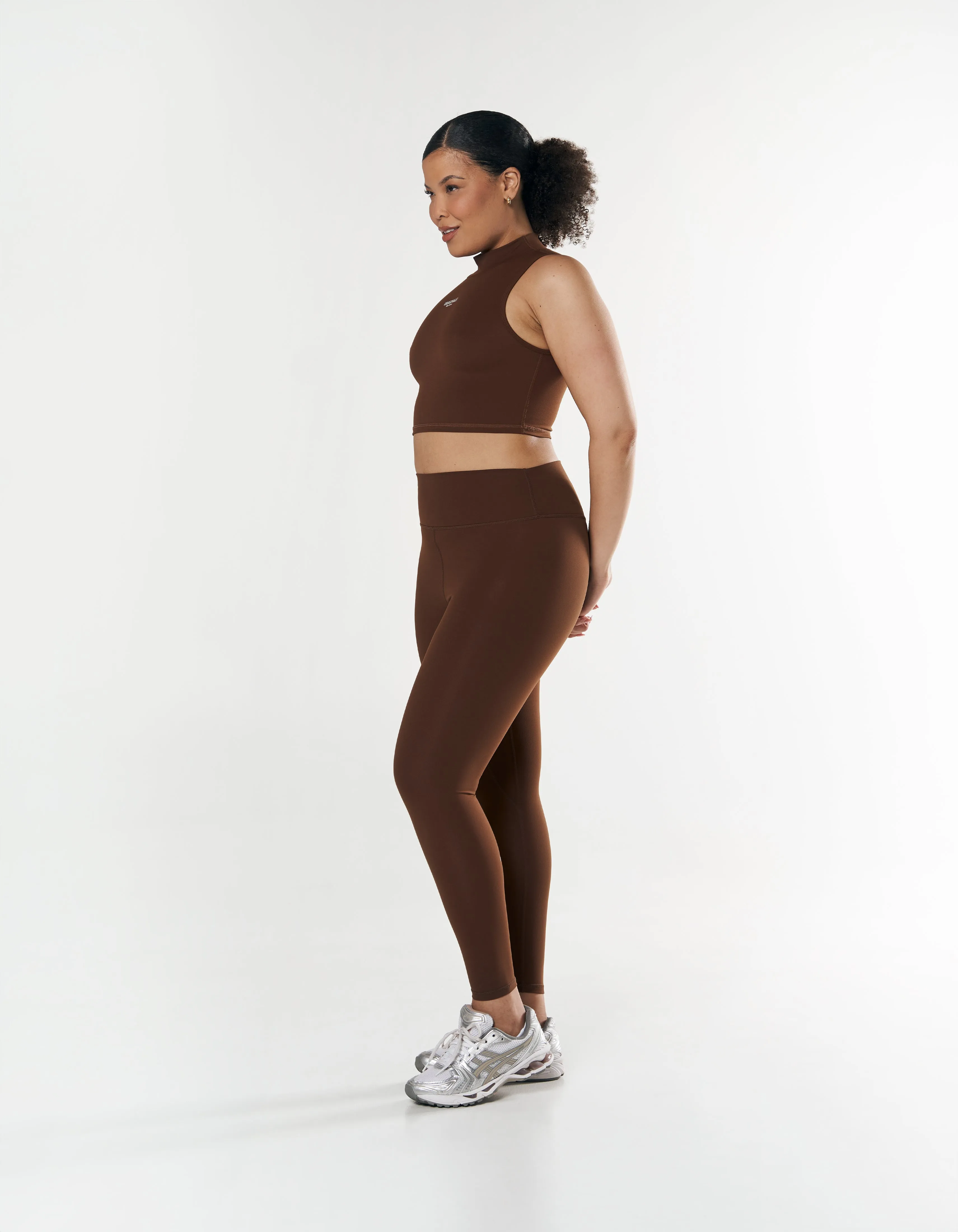High Neck Cropped Tank NANDEX ™ Raw Umber - Brown