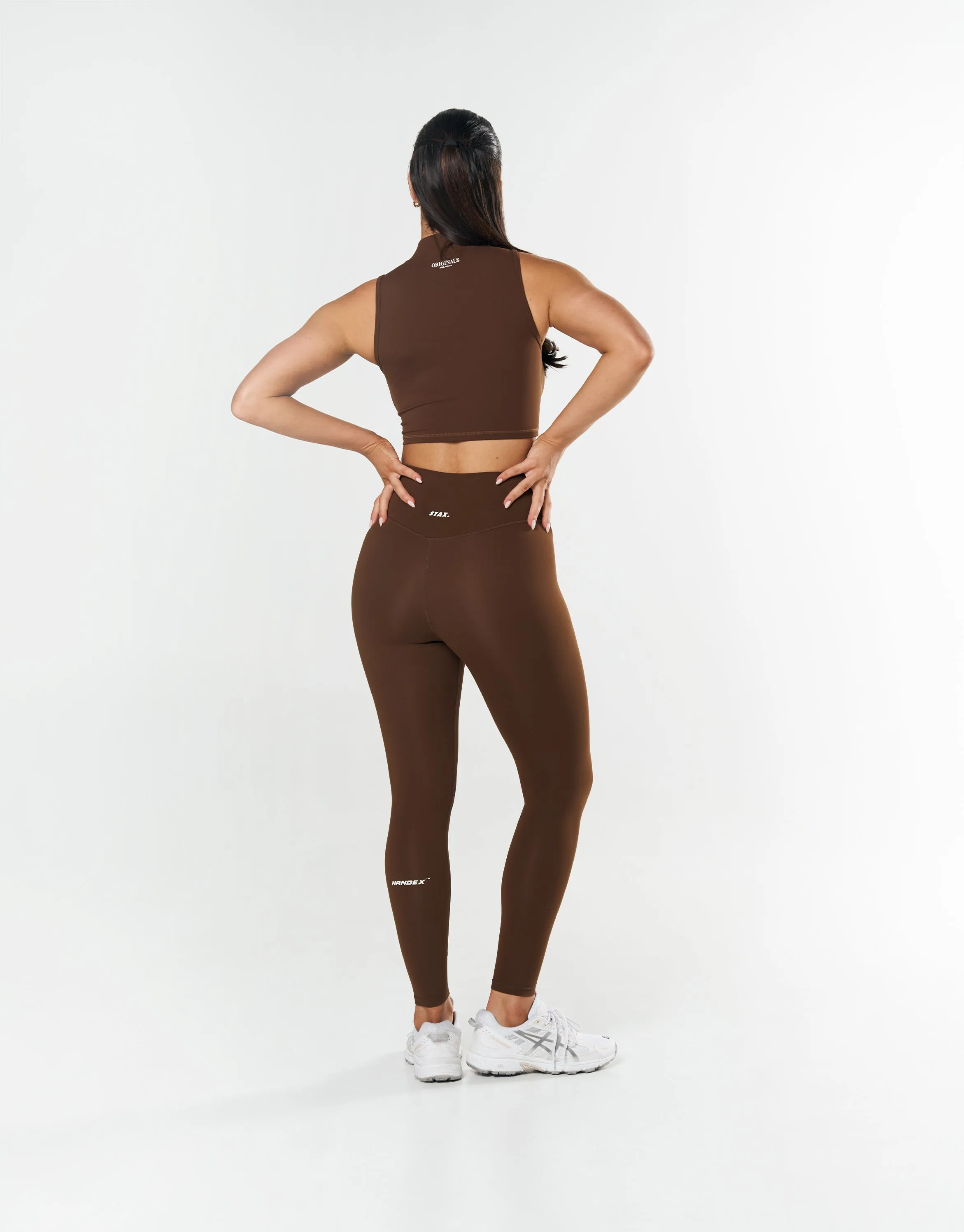 High Neck Cropped Tank NANDEX ™ Raw Umber - Brown