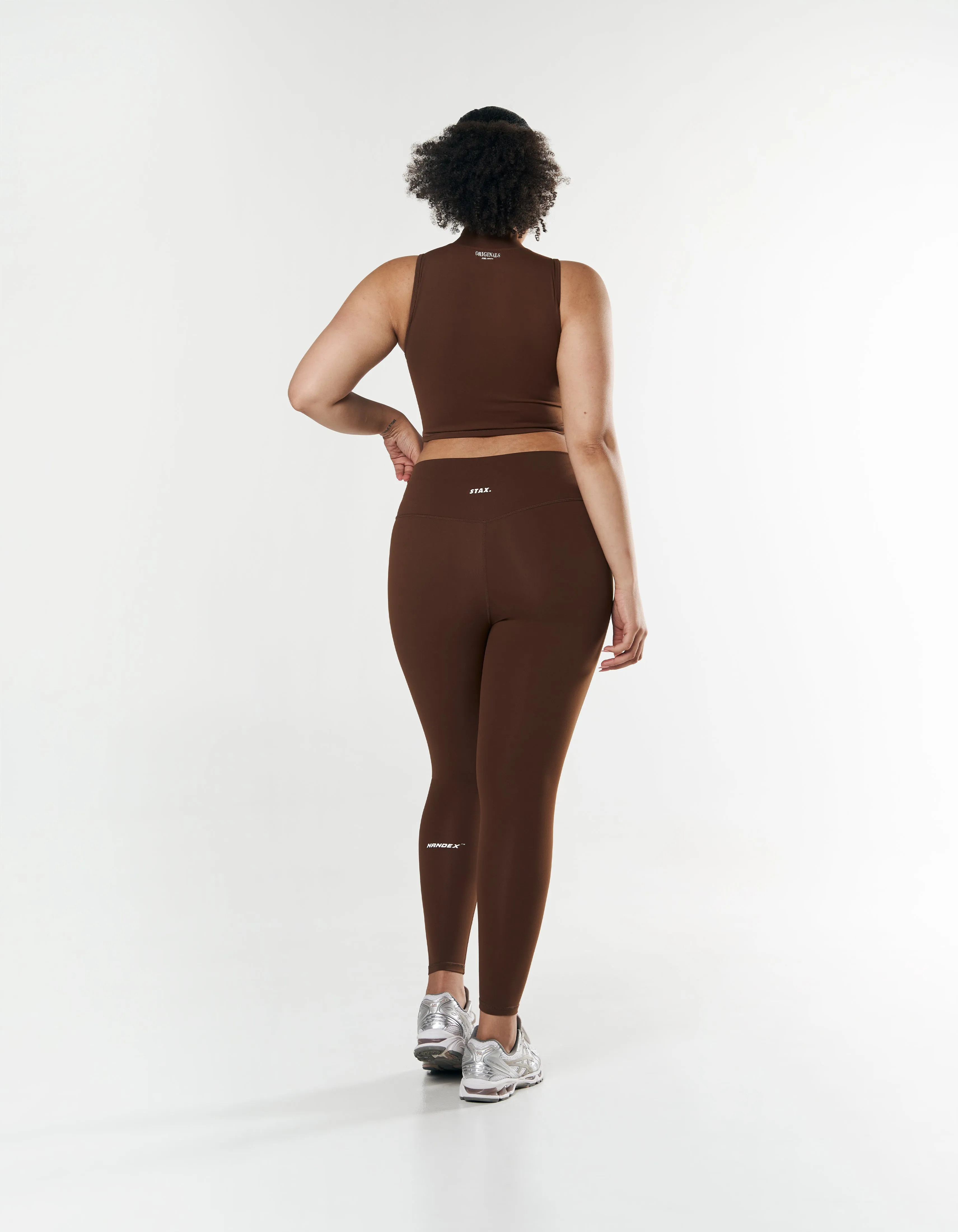 High Neck Cropped Tank NANDEX ™ Raw Umber - Brown