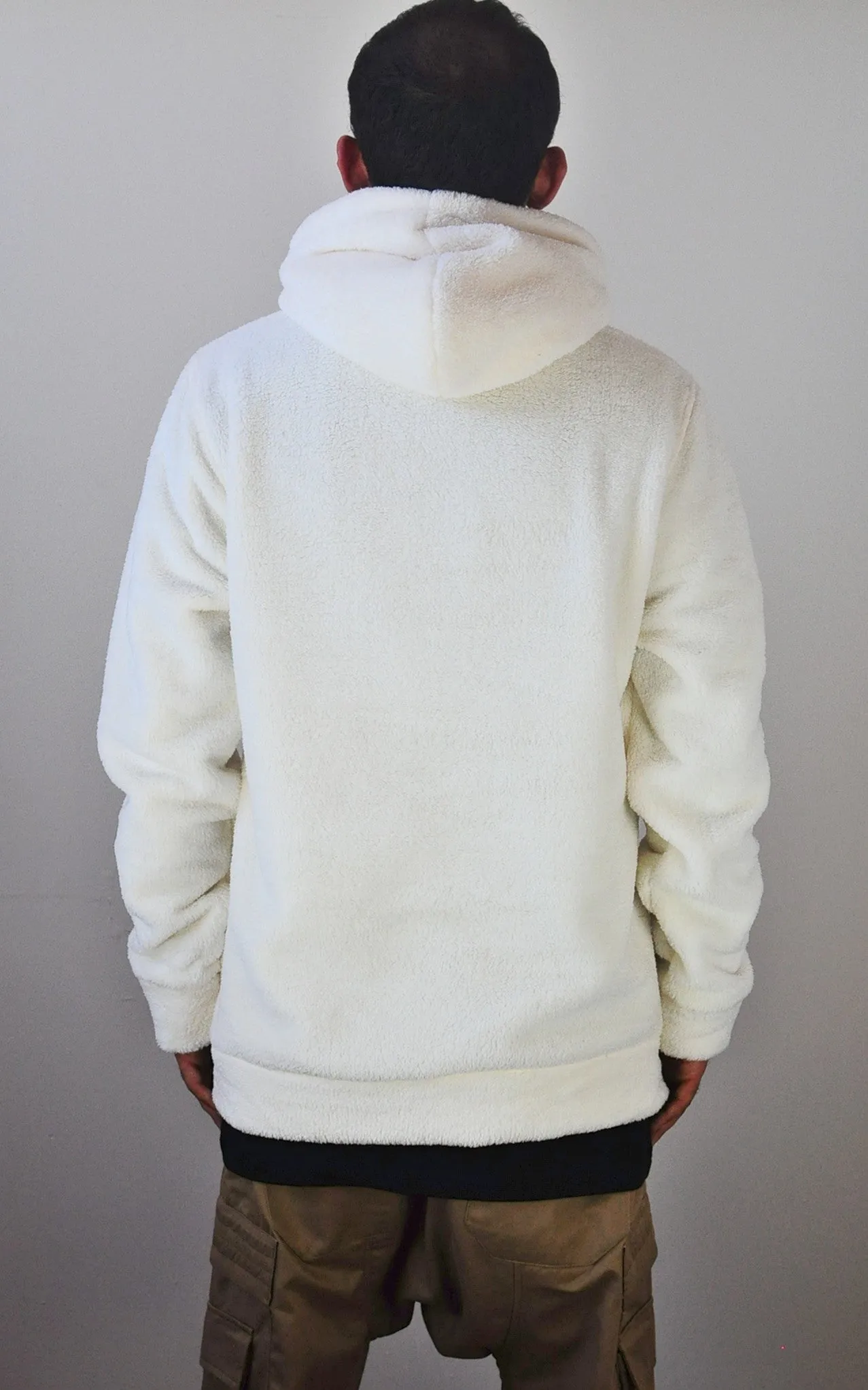 Raf Bubble Furry Side YKK Zip-up Hoodie  Zipper Warm Sherling Sweatshirt Winter