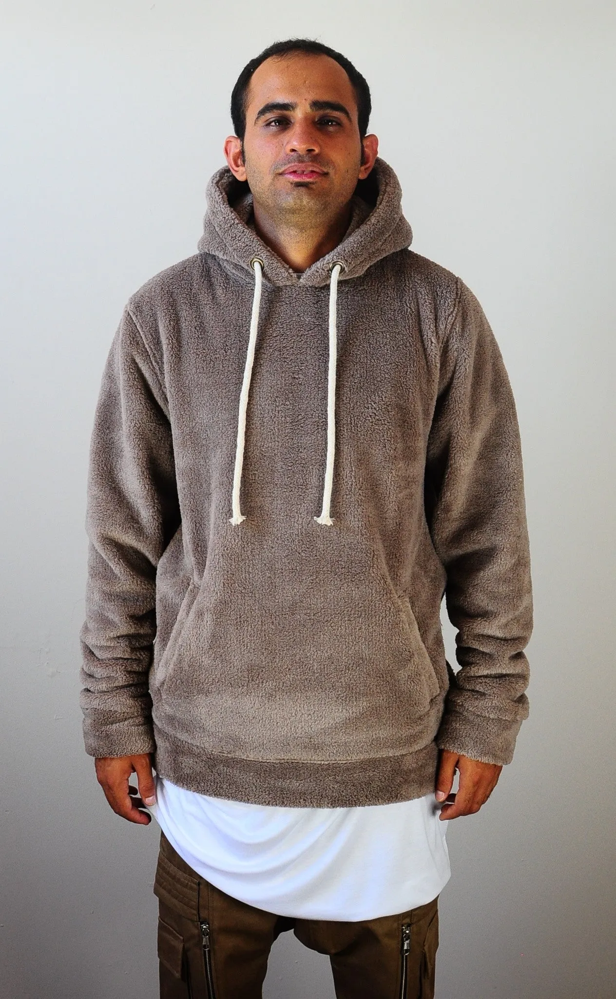 Raf Bubble Furry Side YKK Zip-up Hoodie  Zipper Warm Sherling Sweatshirt Winter