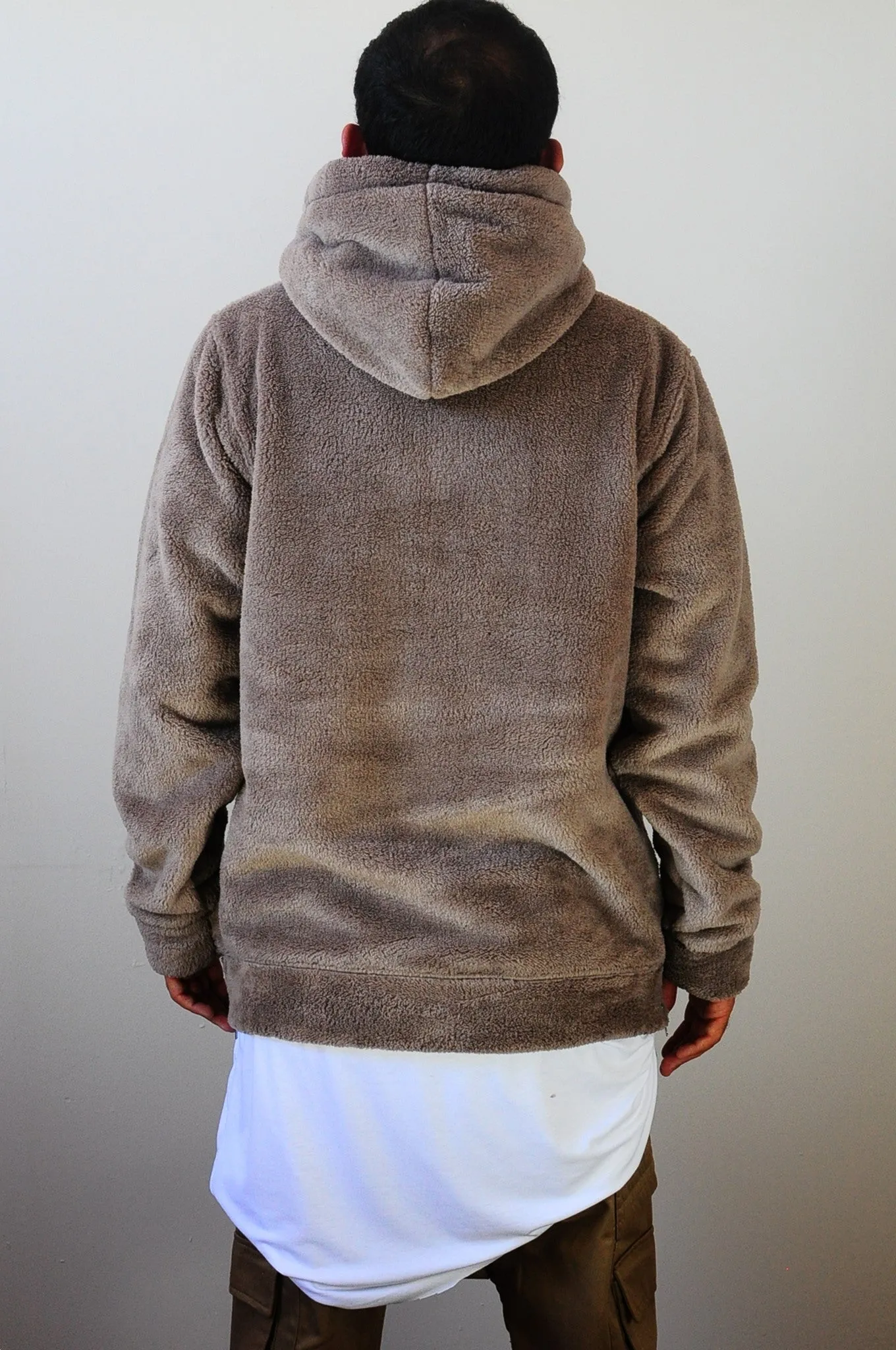 Raf Bubble Furry Side YKK Zip-up Hoodie  Zipper Warm Sherling Sweatshirt Winter