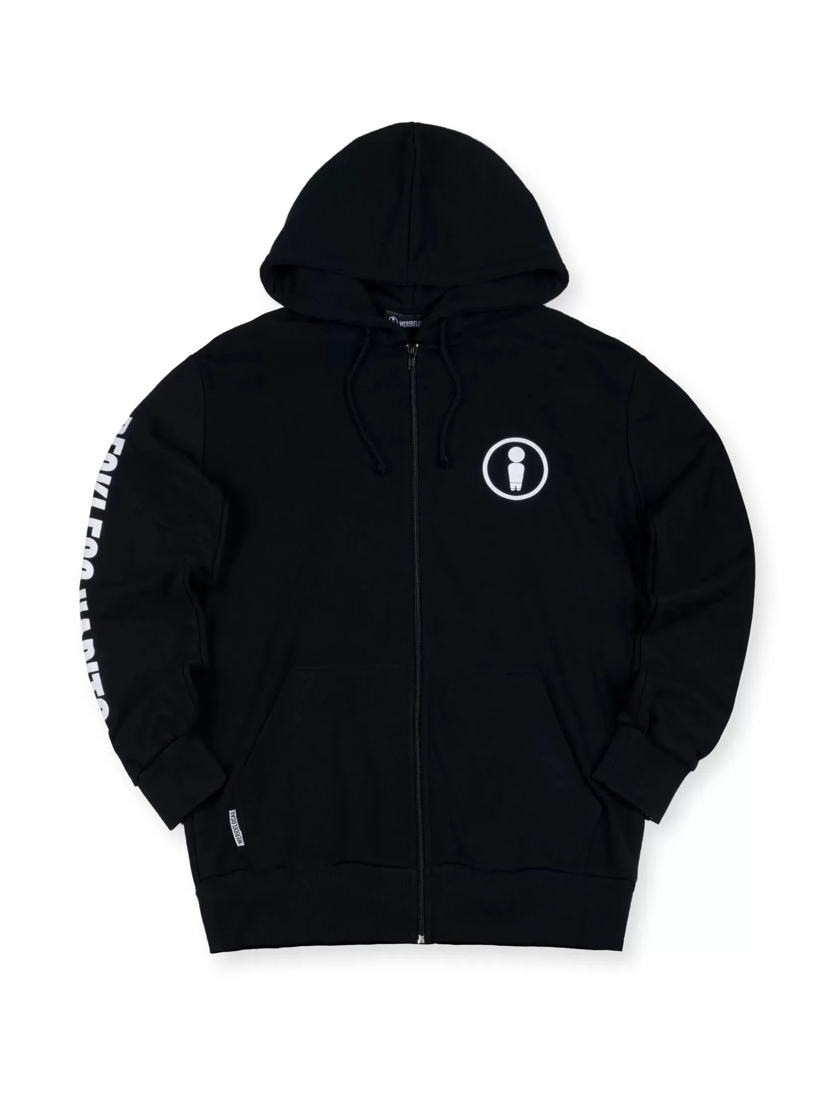 RECKLESS BLACK LIGHT ZIPPED HOODIE
