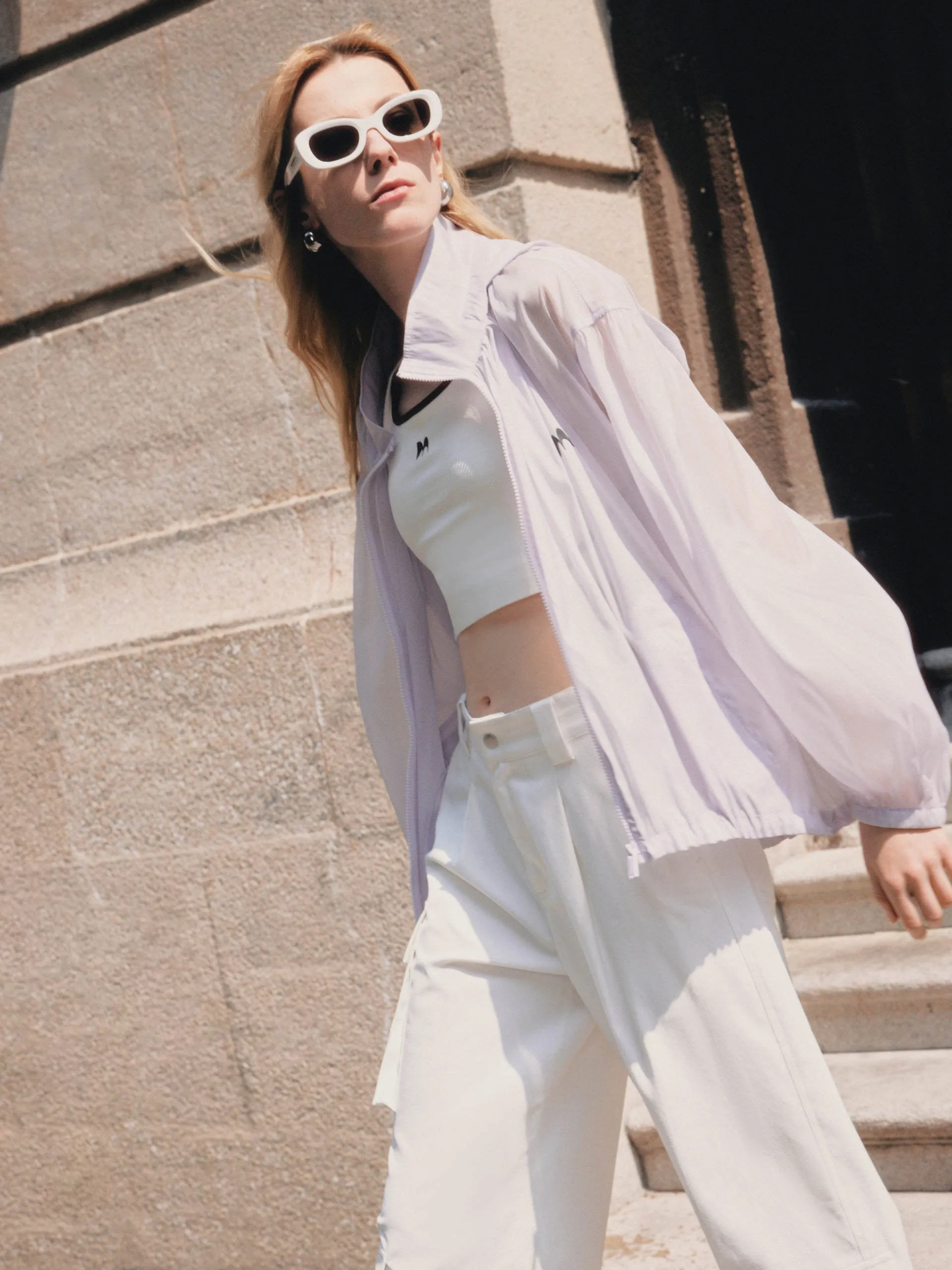 Sheer Hoodie Jacket