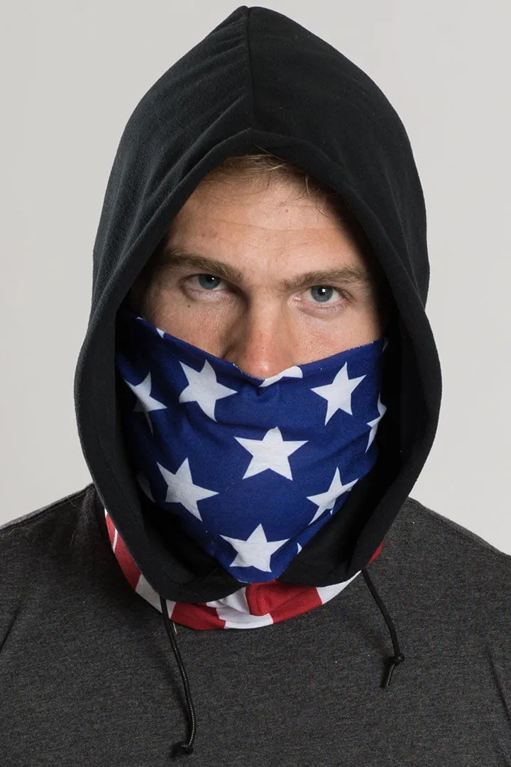 Traditional Red White & Blue Hoodie Tube