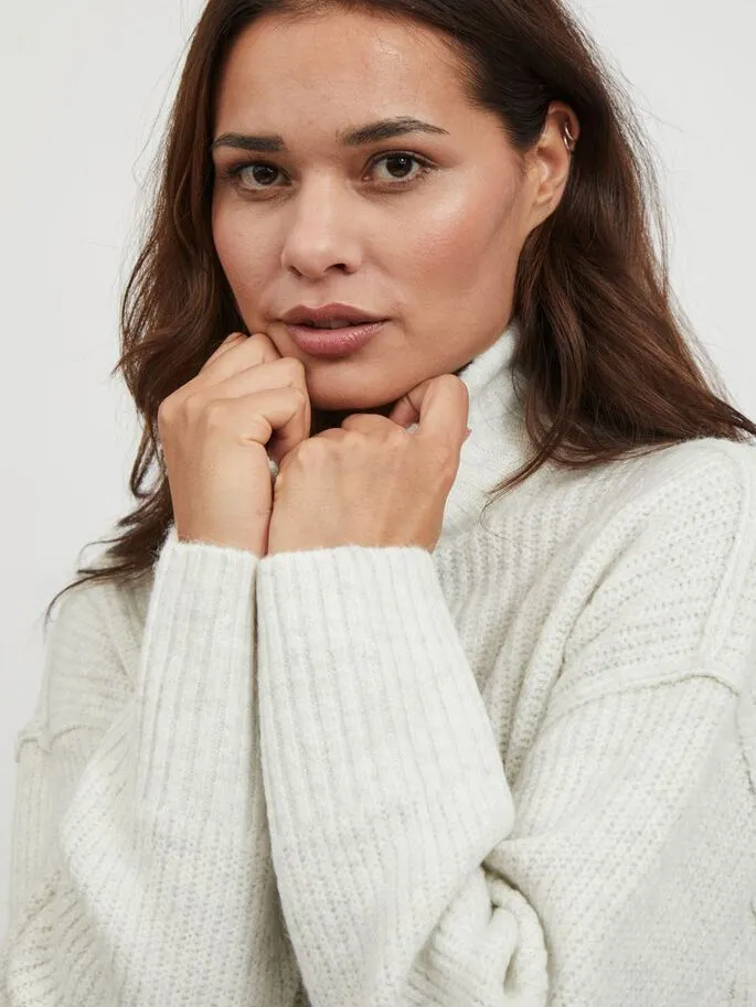 Vimelia High Neck Jumper (Grey)