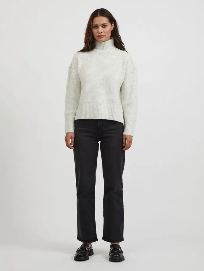 Vimelia High Neck Jumper (Grey)