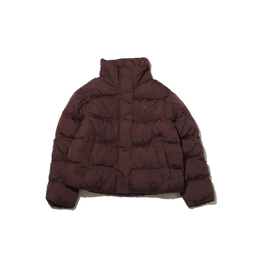 W Short Vegan Puffer Jacket 'Brown'