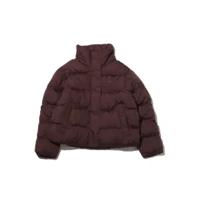 W Short Vegan Puffer Jacket 'Brown'