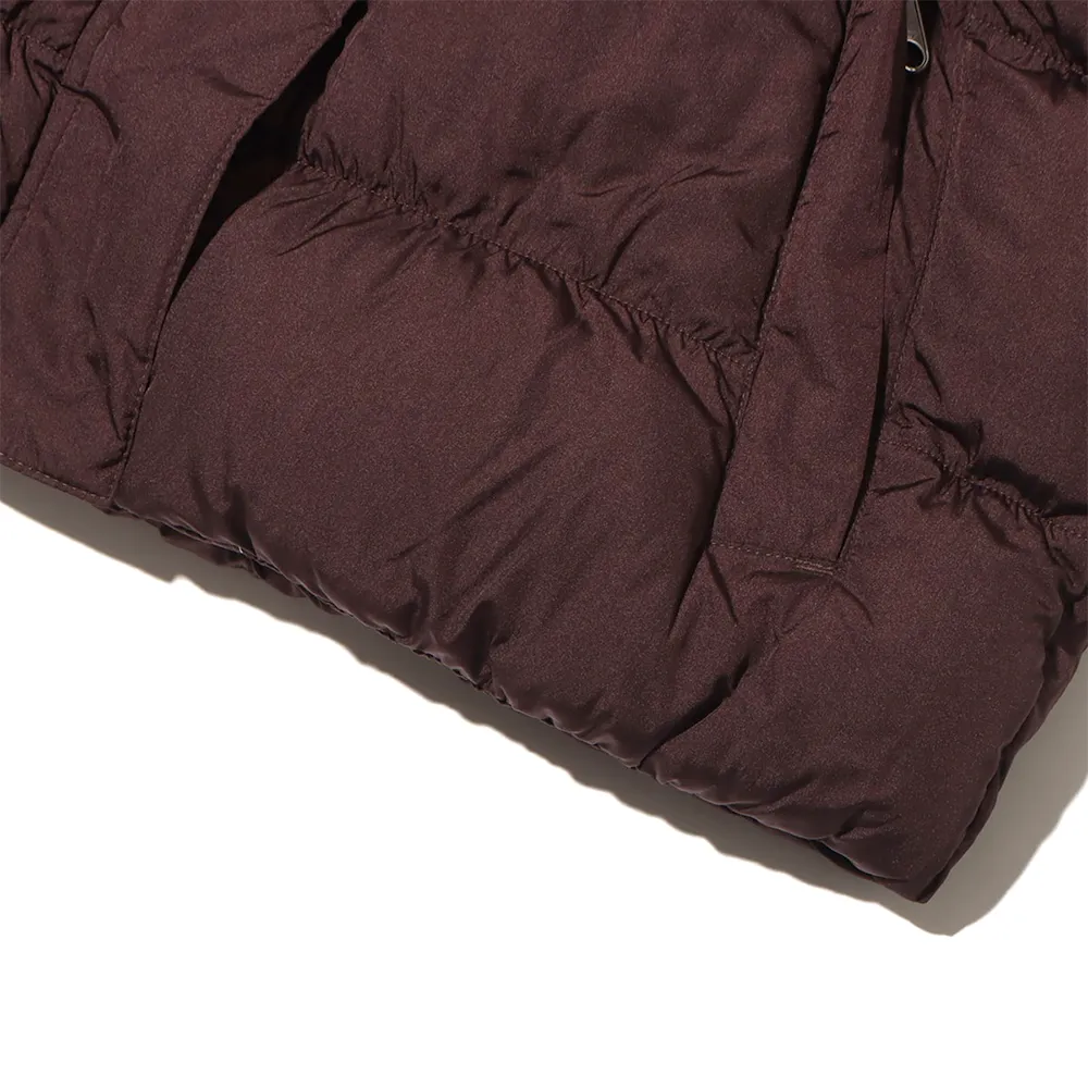 W Short Vegan Puffer Jacket 'Brown'