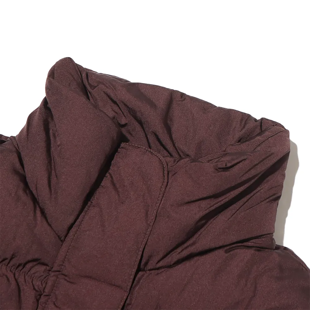 W Short Vegan Puffer Jacket 'Brown'