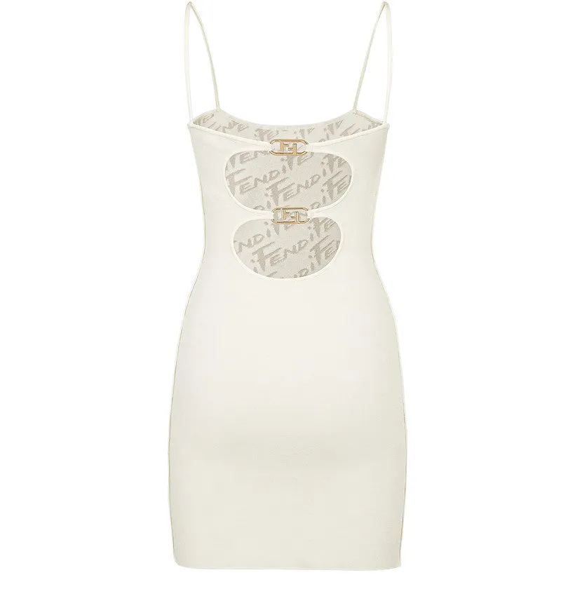 White Viscose Dress